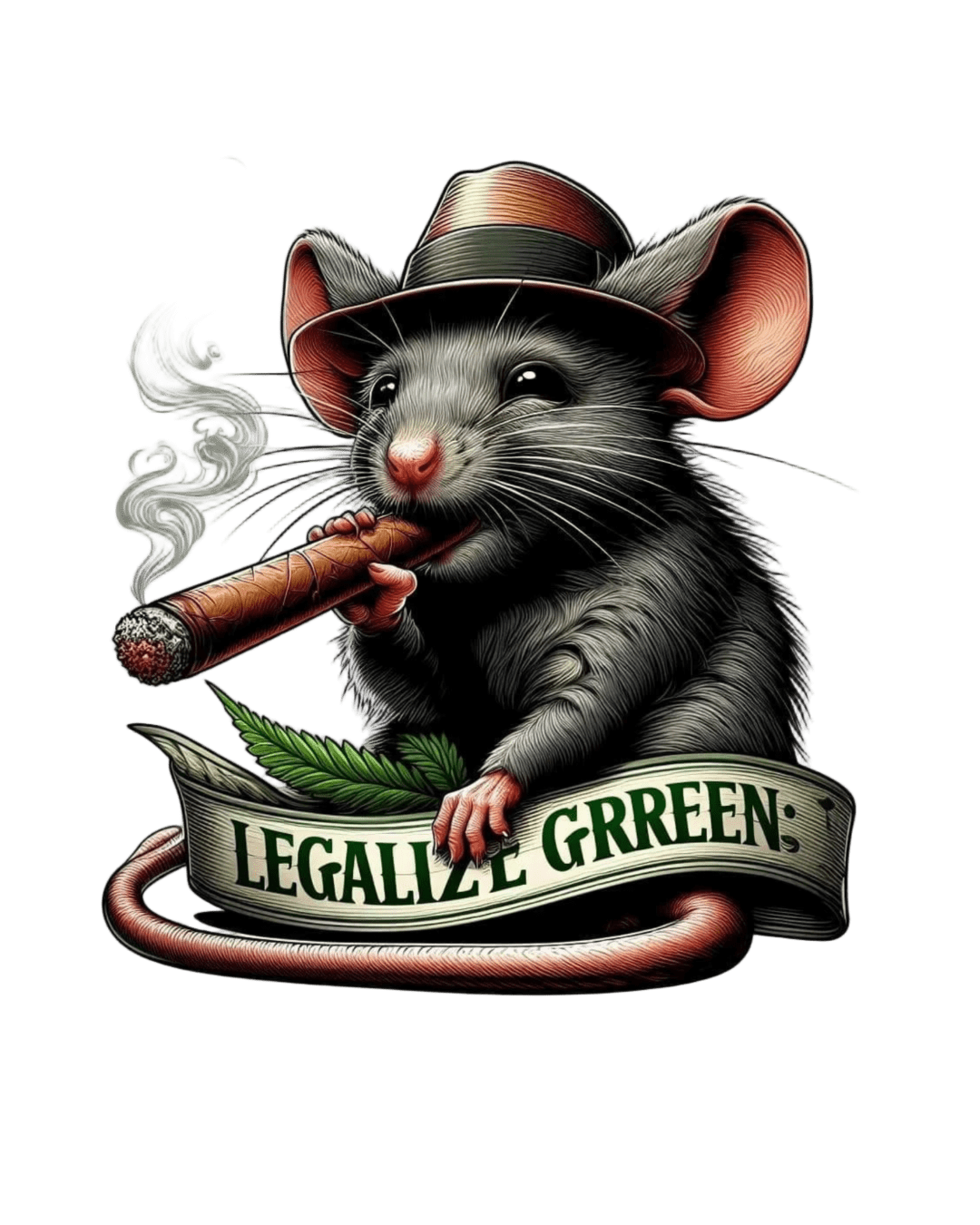 Legalize green cartoon iron on heat transfer