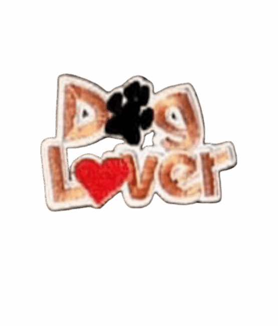 Dog lover iron on patch