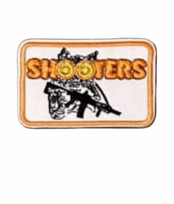 Shooters iron on patch