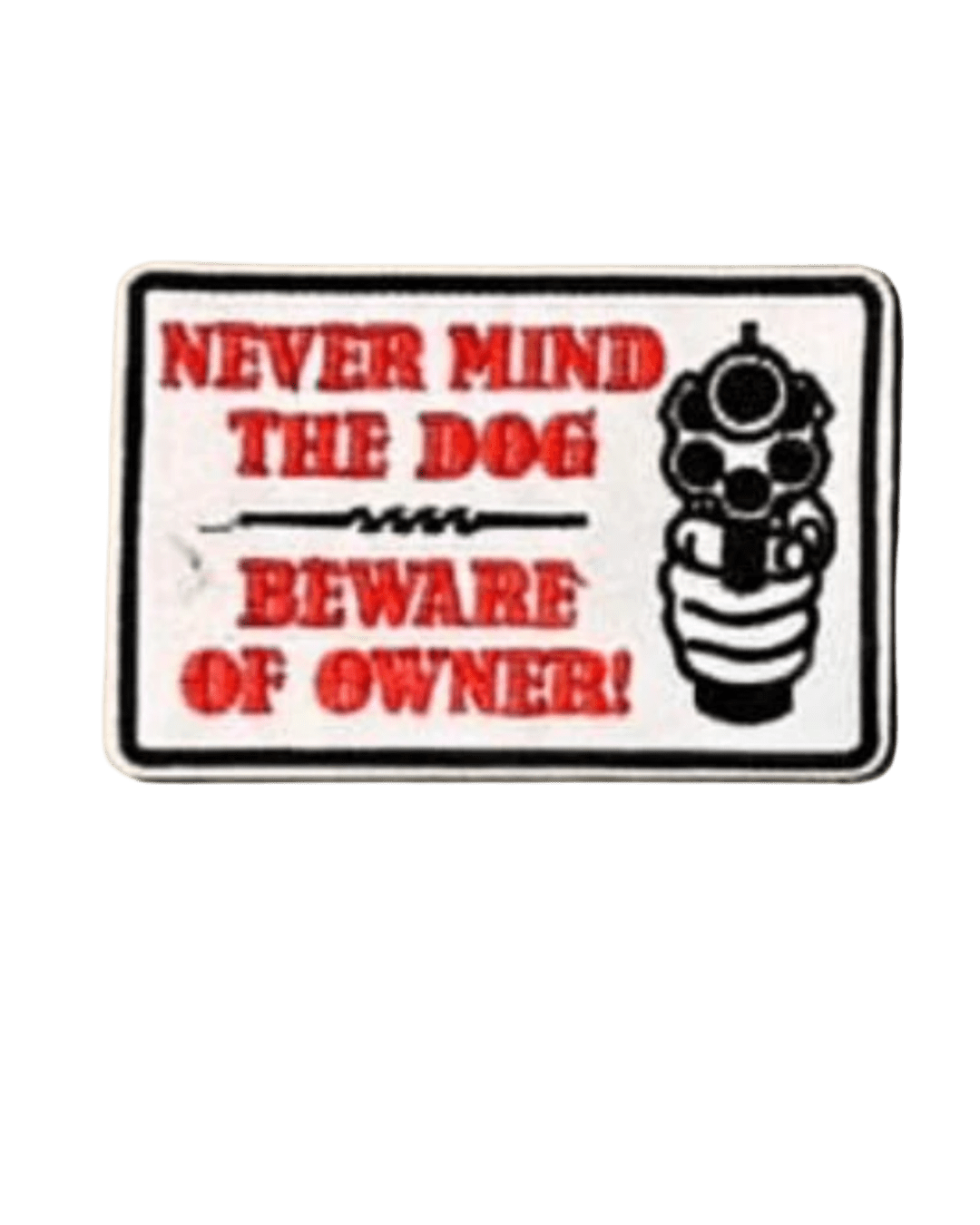 Nevermind the dog iron on patch