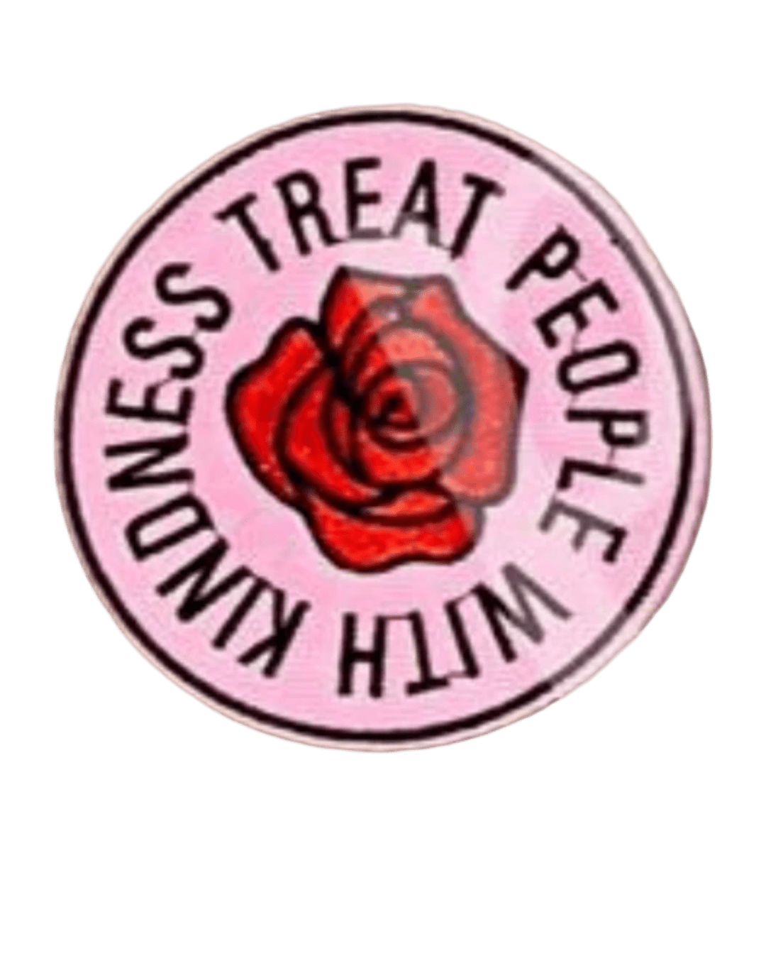 Treat people with kindness iron on patch
