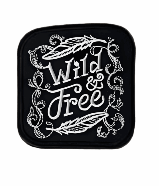 Wild and free iron on patch