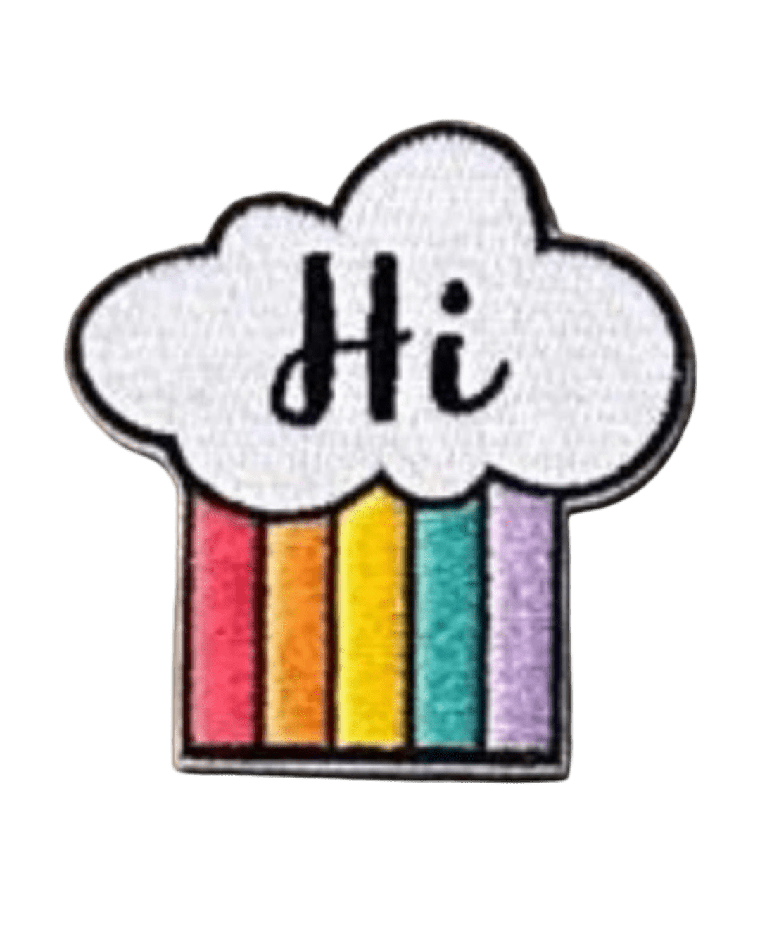 Cloud Hi iron on patch
