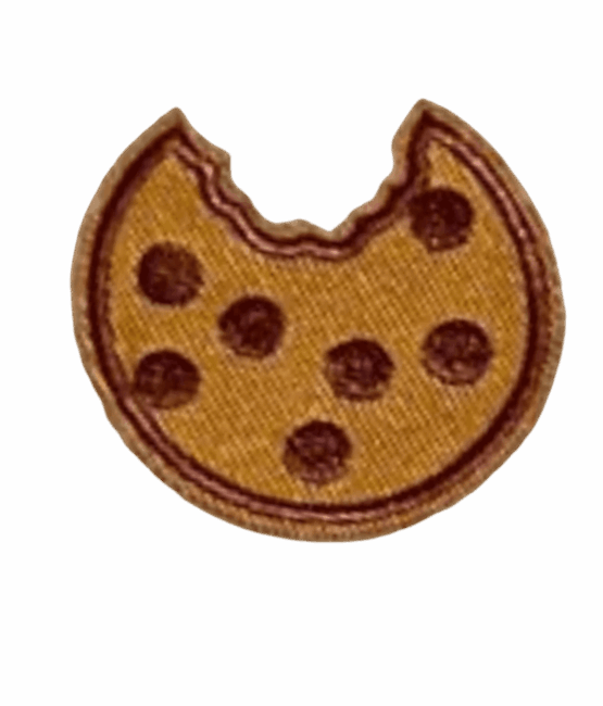 Cookie iron on patch
