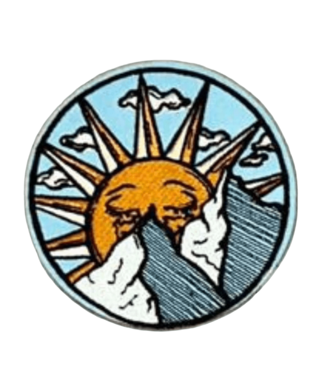 Sunshine iron on patch