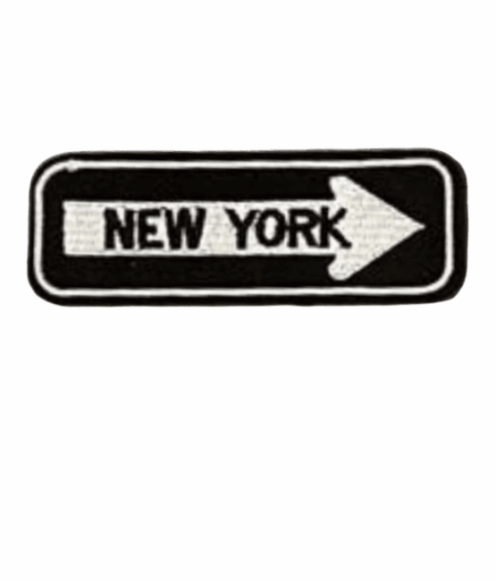 New York iron on patch