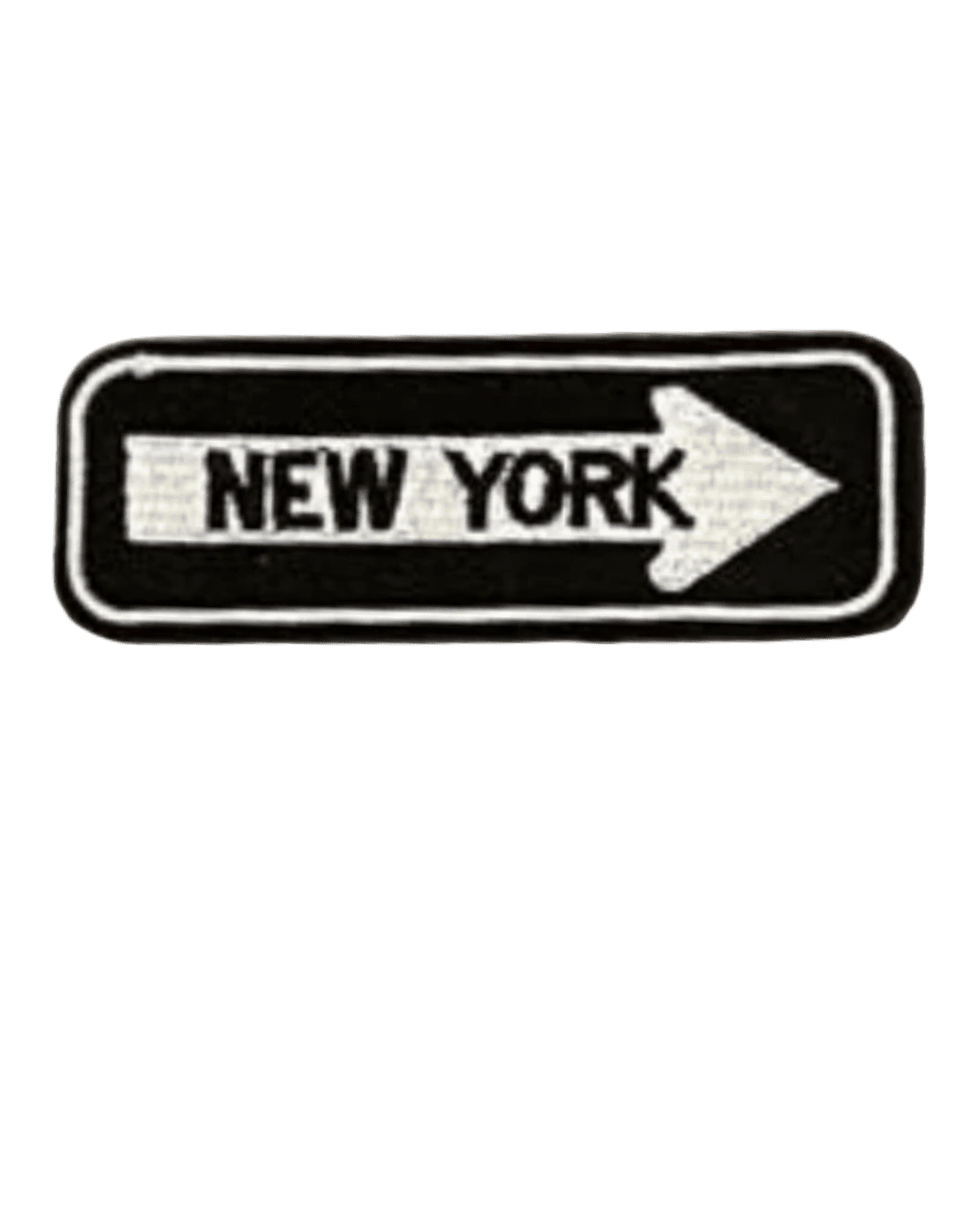 New York iron on patch