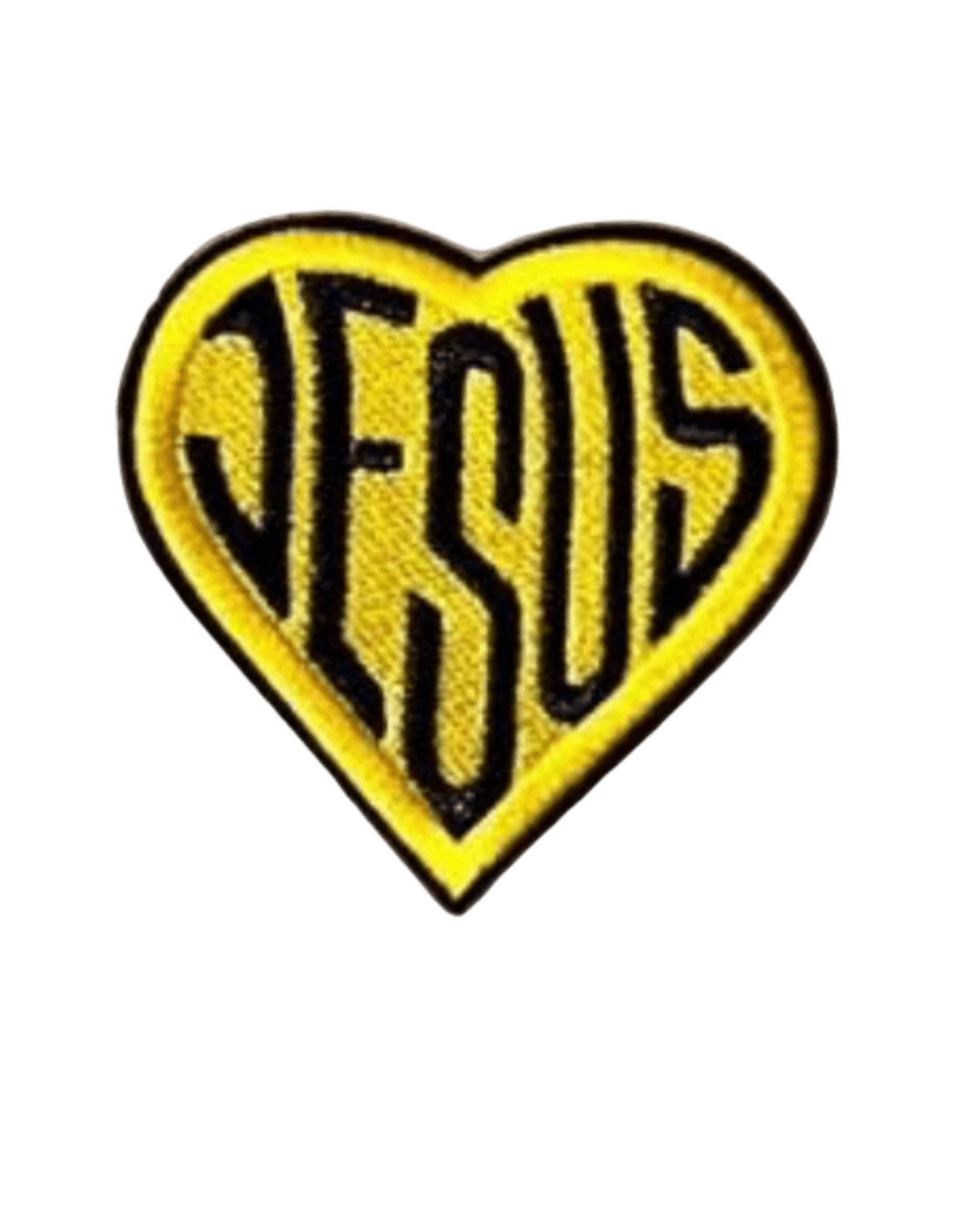 Heart Jesus iron on patch