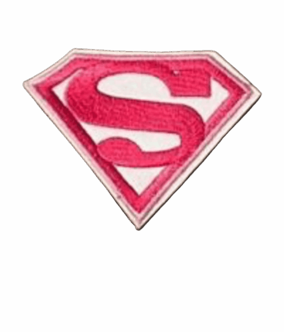 Pink Super iron on patch