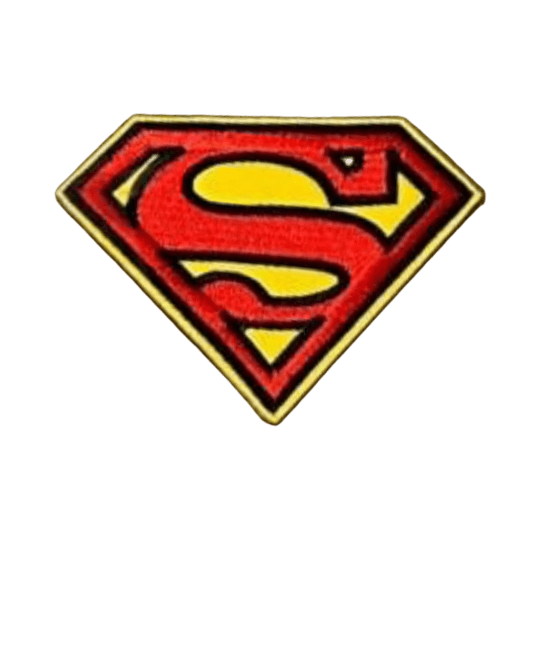Red super iron on patch
