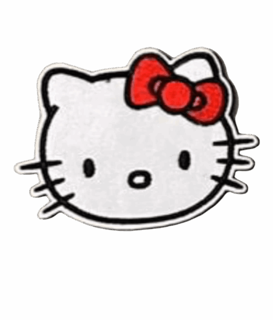 Hello kitty patches red