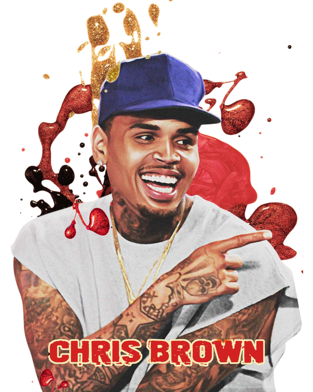 Chris Brown heat transfers 24