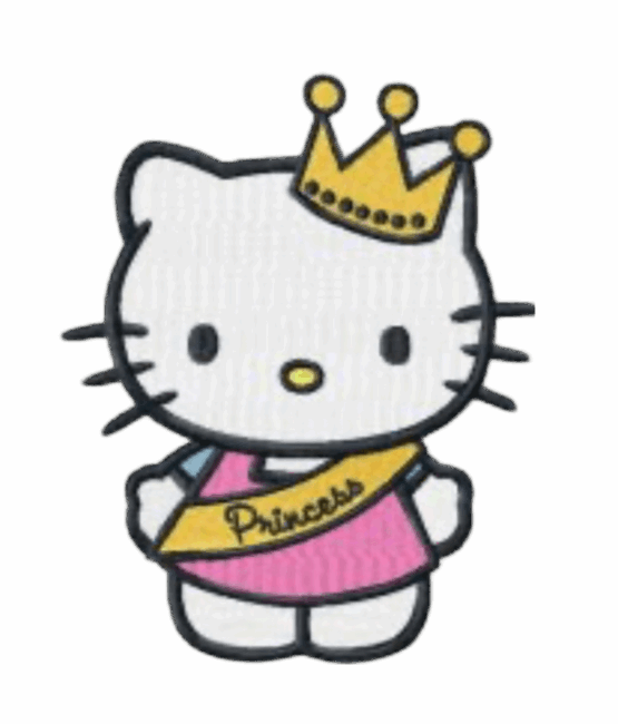 Hello kitty patches princess