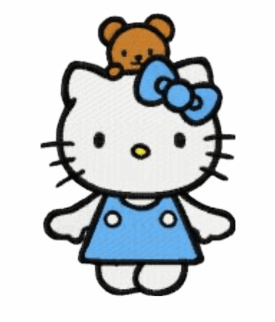 Hello Kitty patches bear