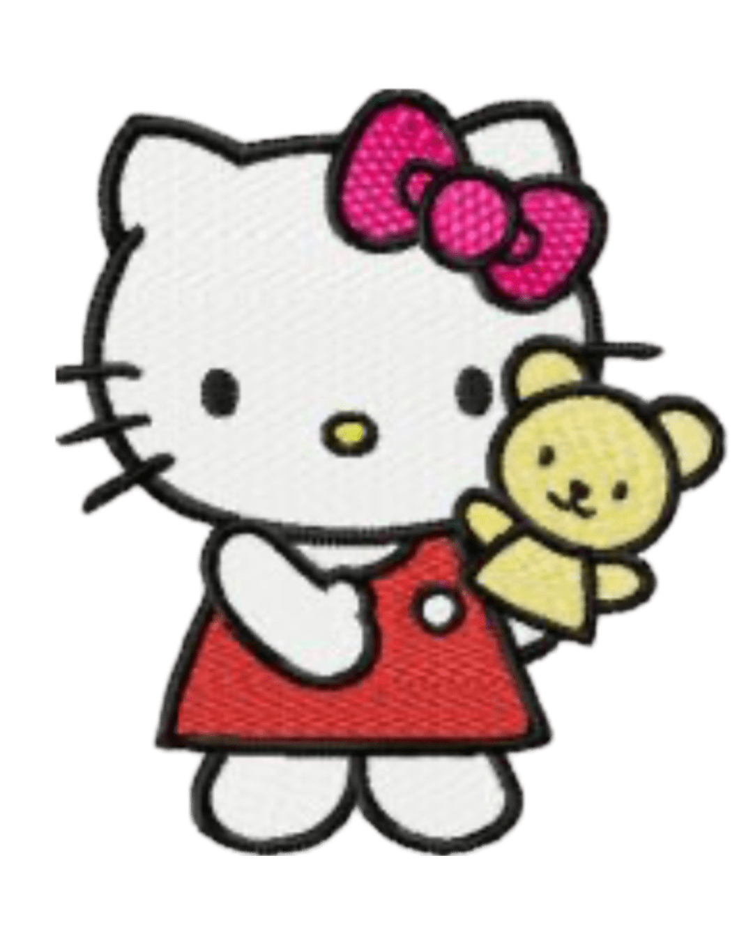 Hello Kitty patches puppet