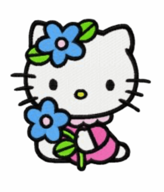 Hello Kitty patches flower