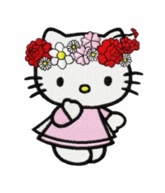 Hello Kitty patches spring time