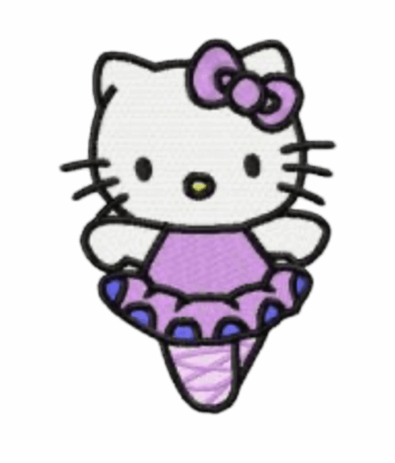 Hello Kitty patches ballerina