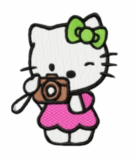 Hello Kitty patches camera