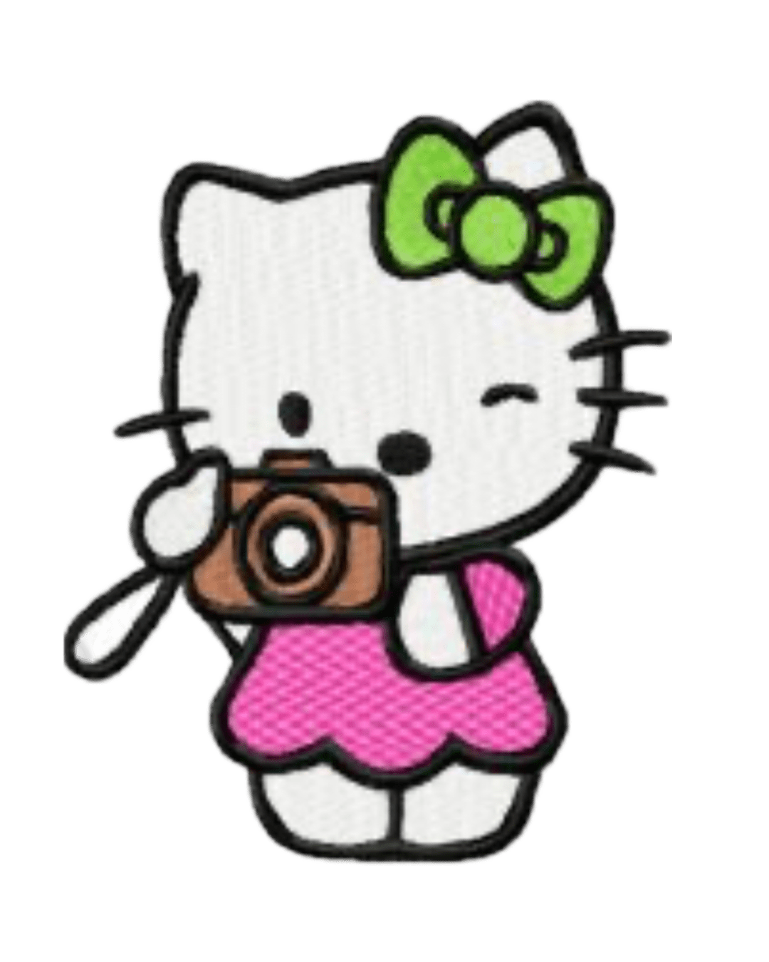 Hello Kitty patches camera