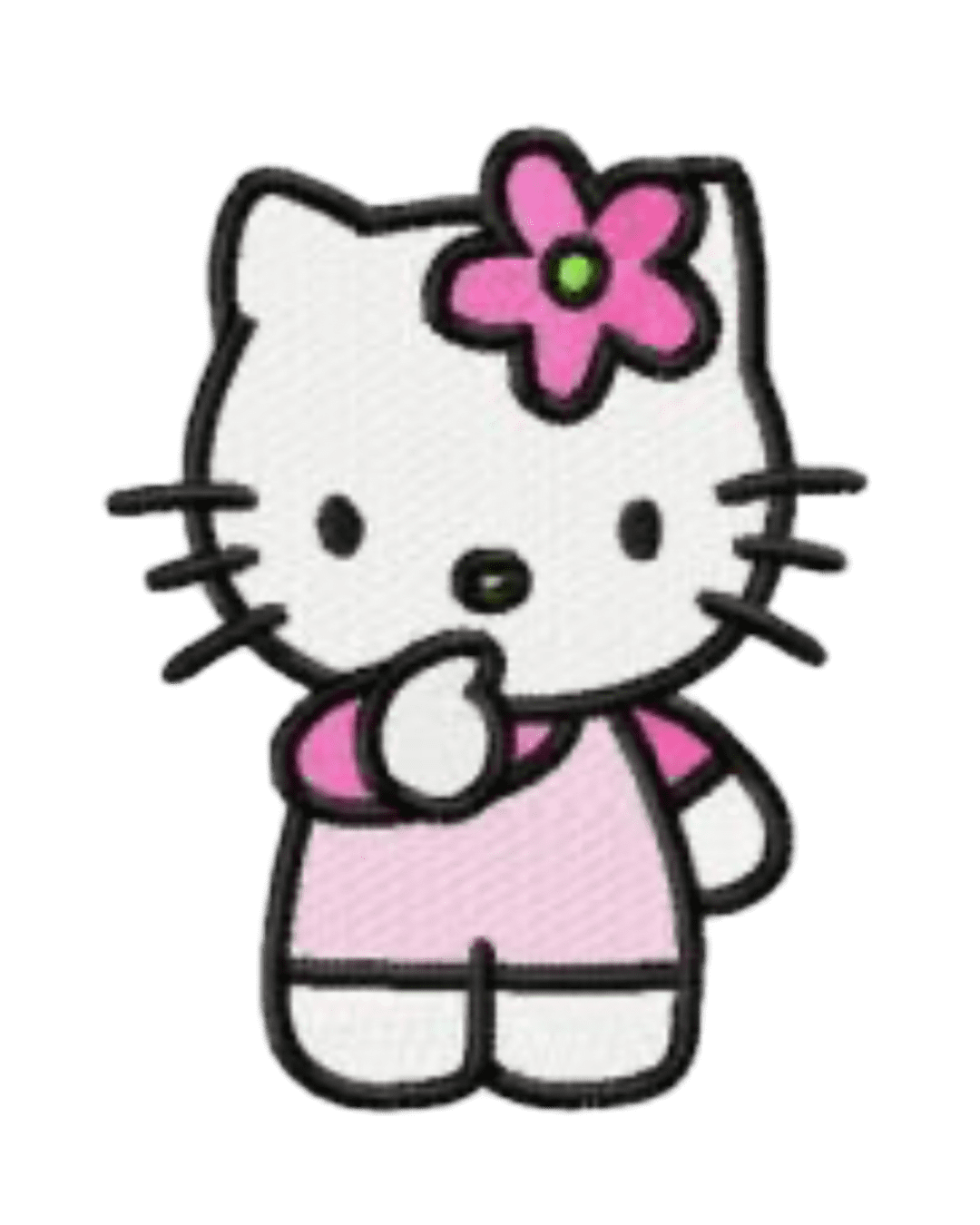 Hello Kitty patches pink flower