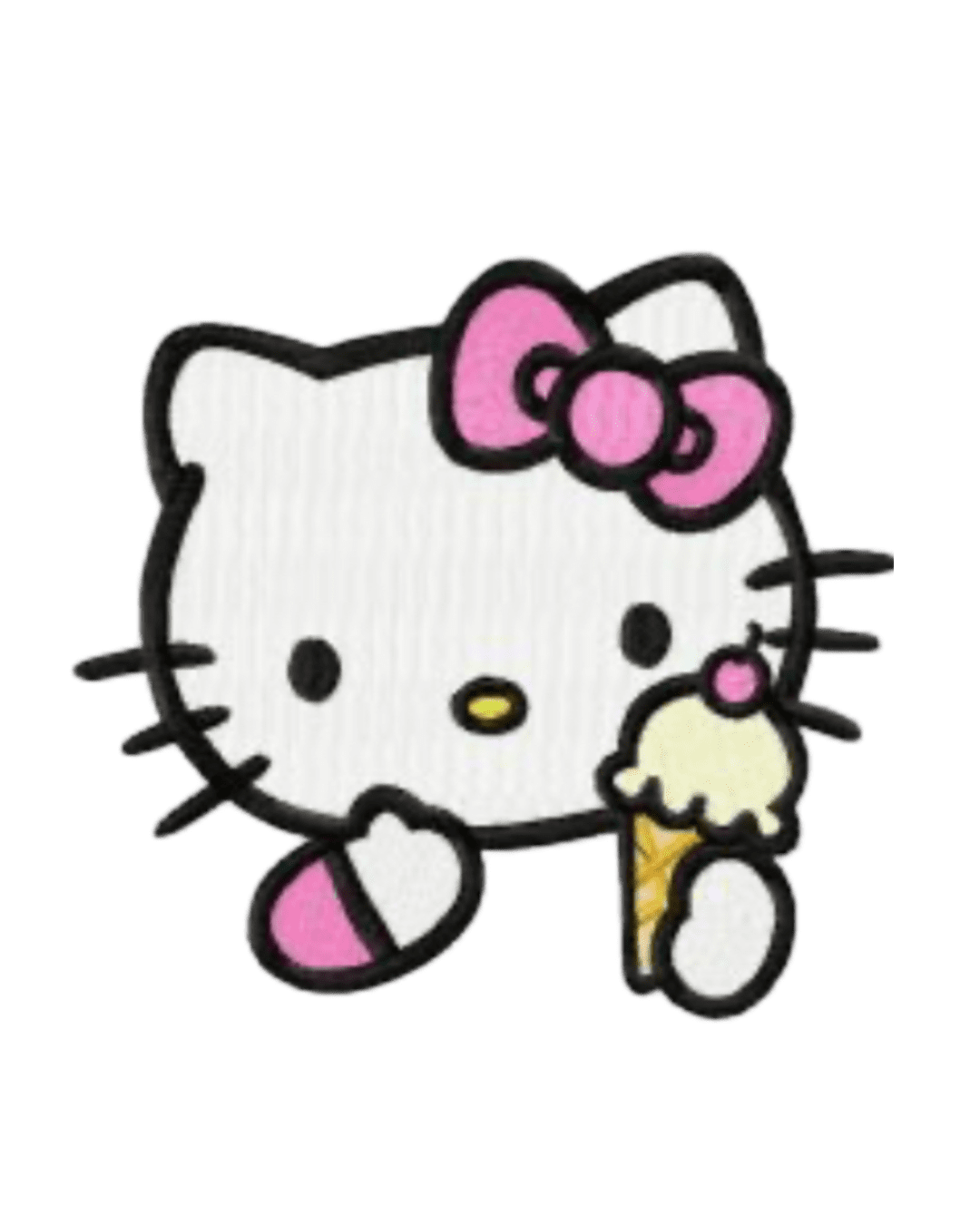 Hello Kitty patches ice cream