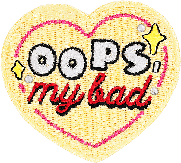 heart iron on patch