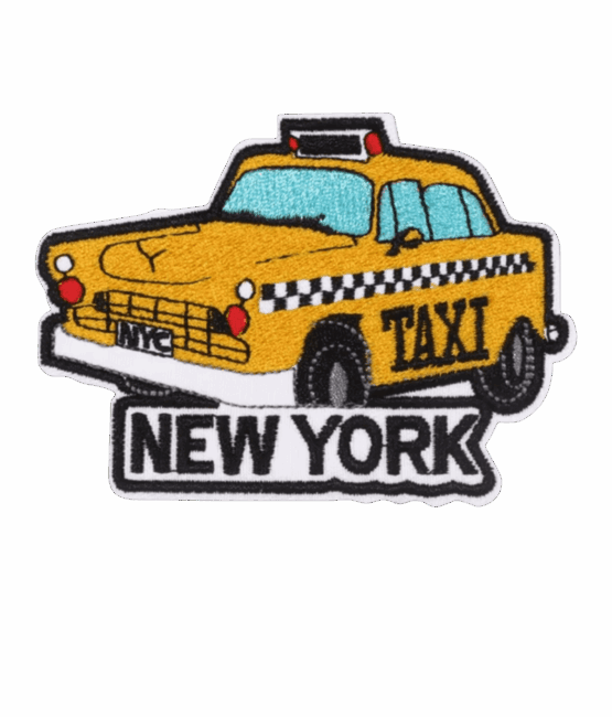 New York taxi iron on patch