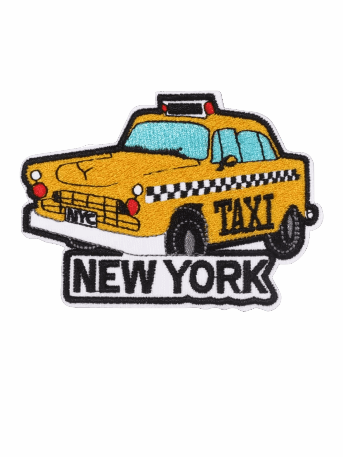 New York taxi iron on patch