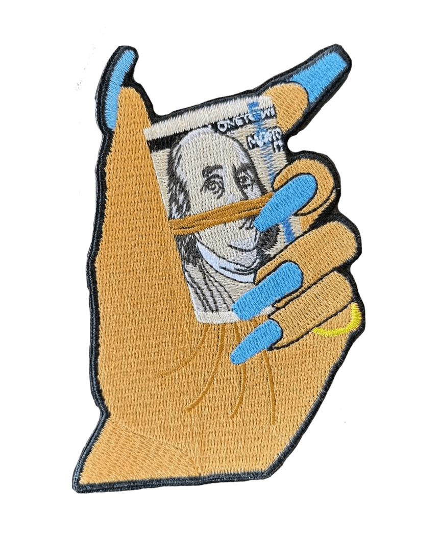 Get money hand iron on patch