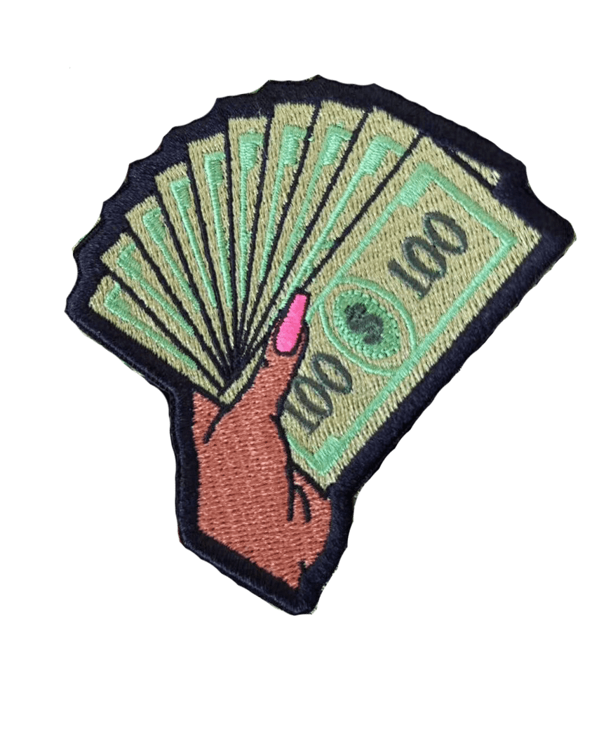 Get money iron on patch