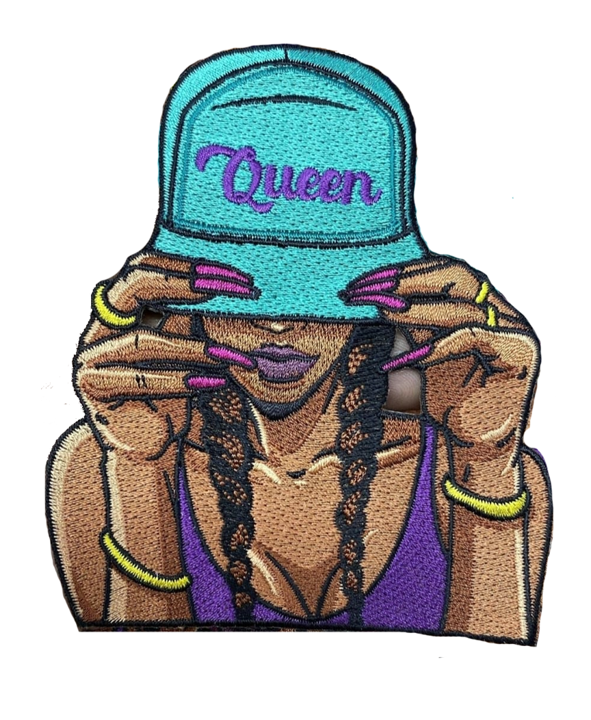 Queen melanin iron on patch