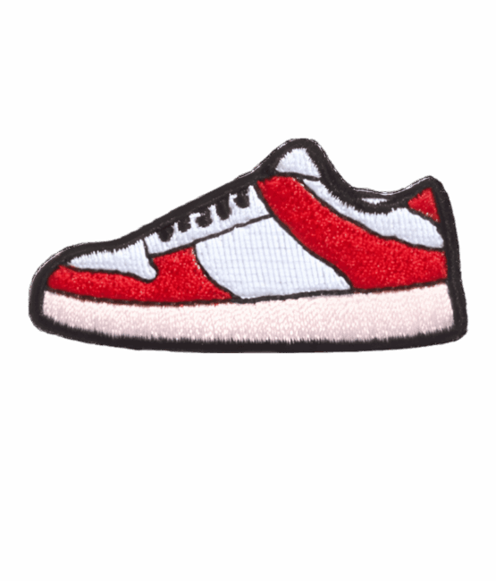 Sneaker iron on patch