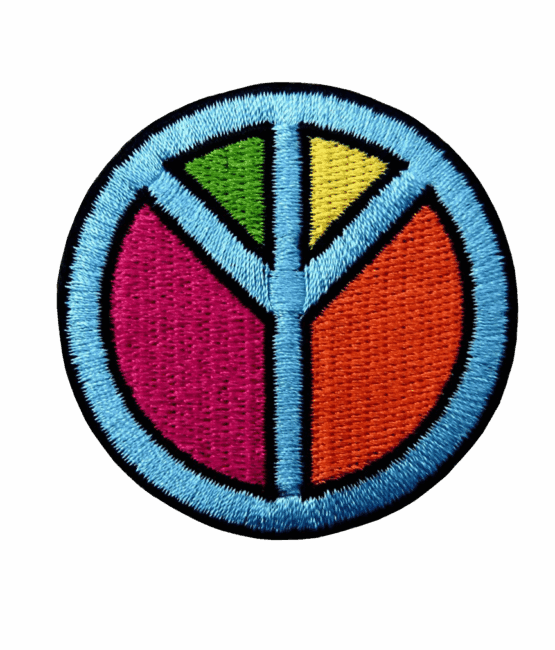 peace iron on patch