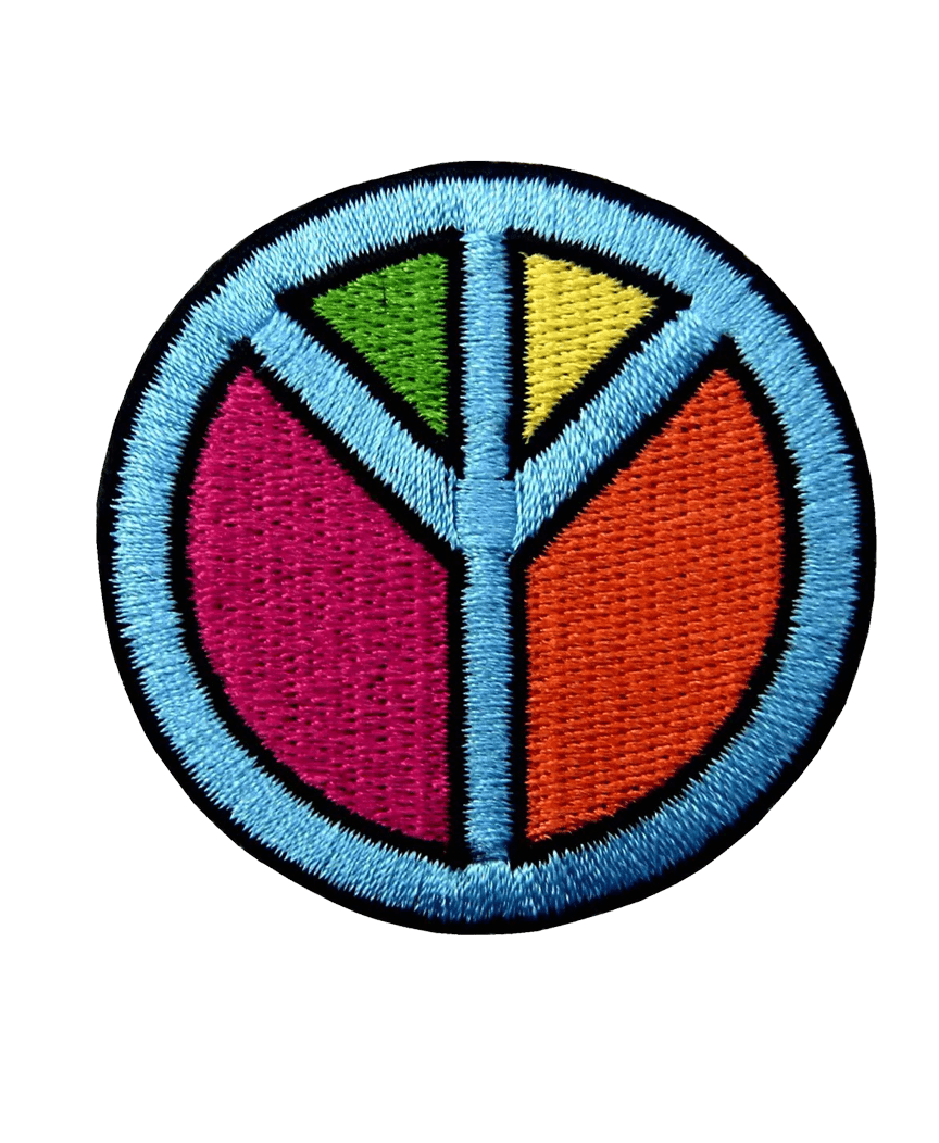 peace iron on patch