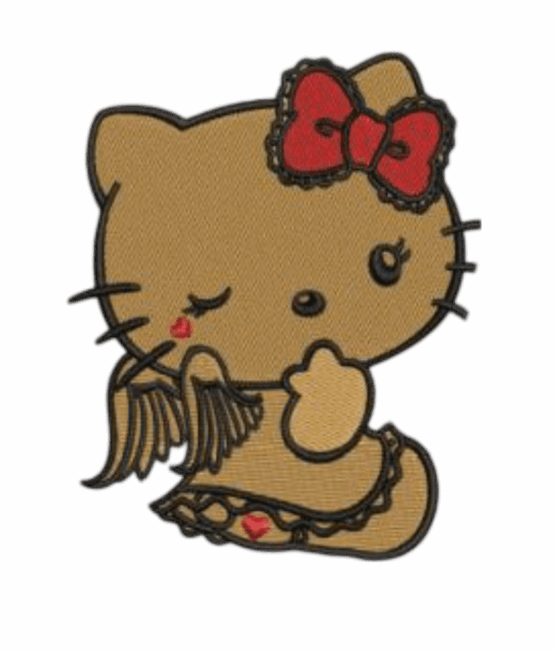 Hello Kitty patches brown
