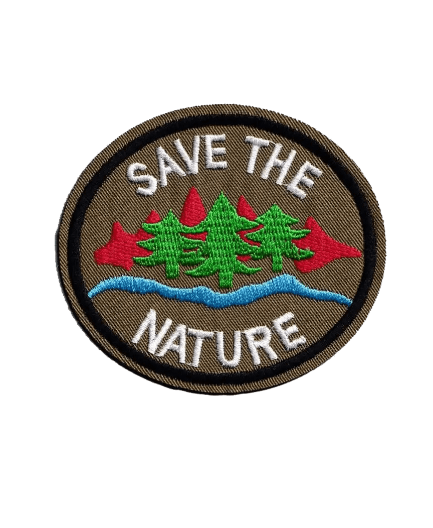 Save the nature iron on patch