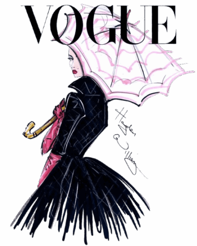 Vogue fashion iron on heat transfer