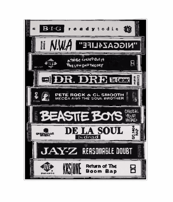 Classic tape Hip Hop DTF Transfers