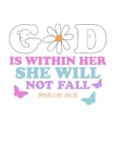 God is within her christian heat transfers