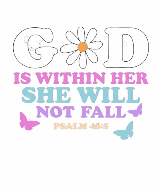 God is within her christian heat transfers