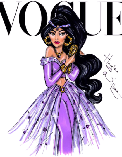 Vogue purple Princess Heat transfer screen printed
