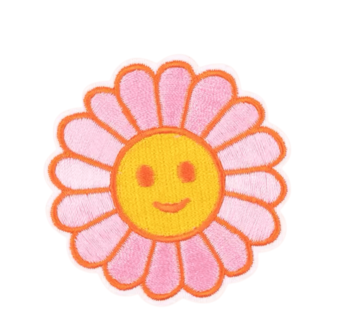 flower iron on patch