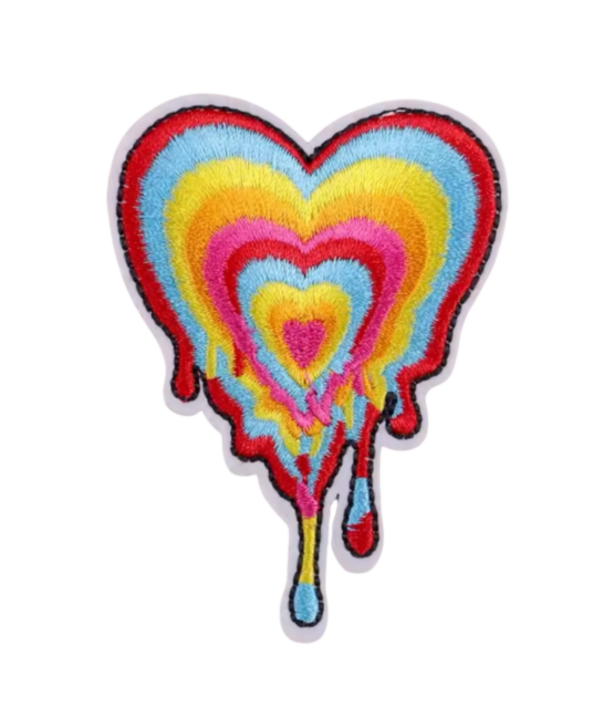 Heart iron on patch