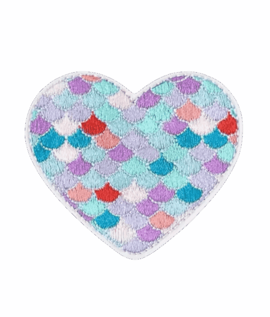 Heart iron on patch