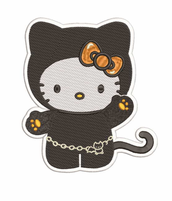 Black Hello kitty patches
