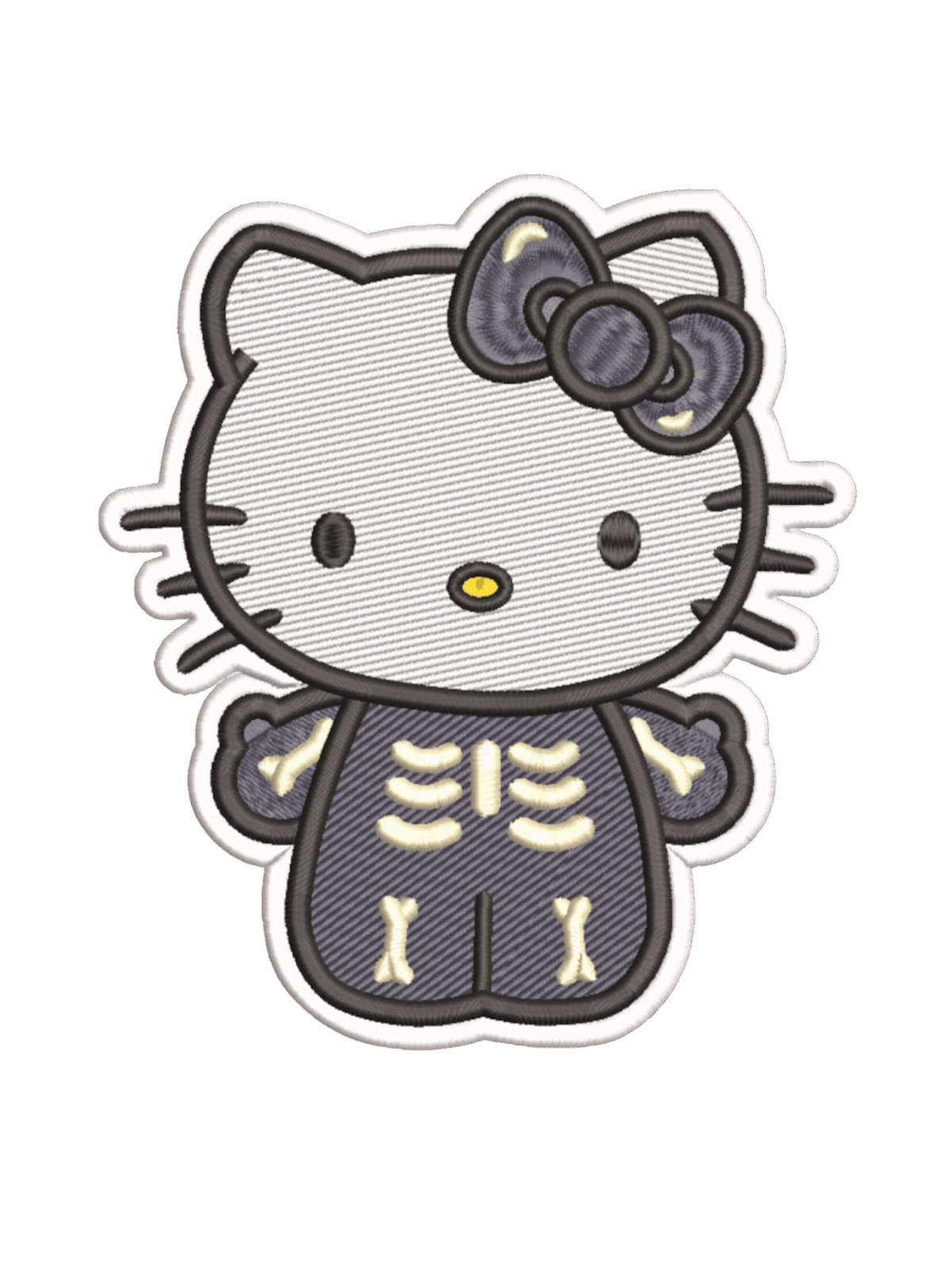Skeleton Hello kitty patches