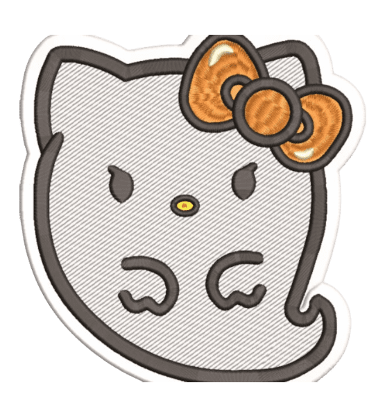 Ghost Hello kitty patches