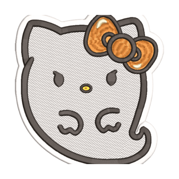 Ghost Hello kitty patches