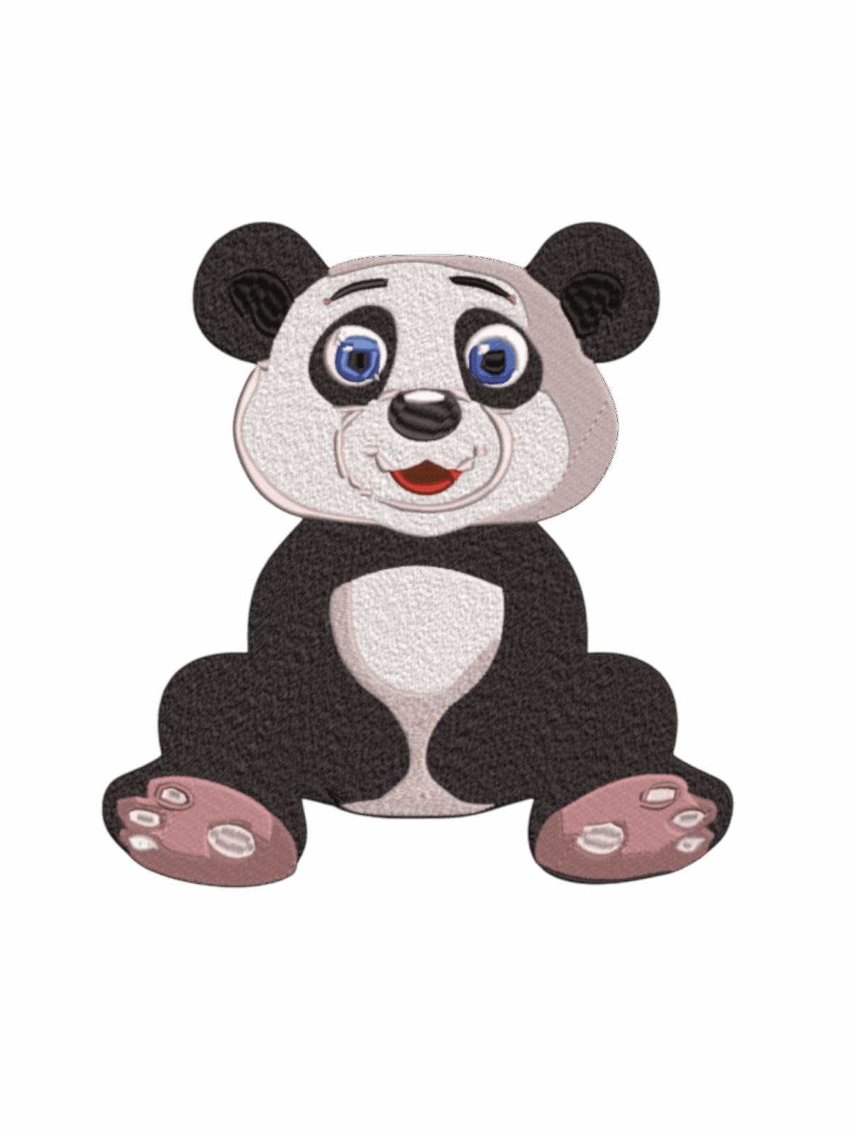 Panda iron on patch